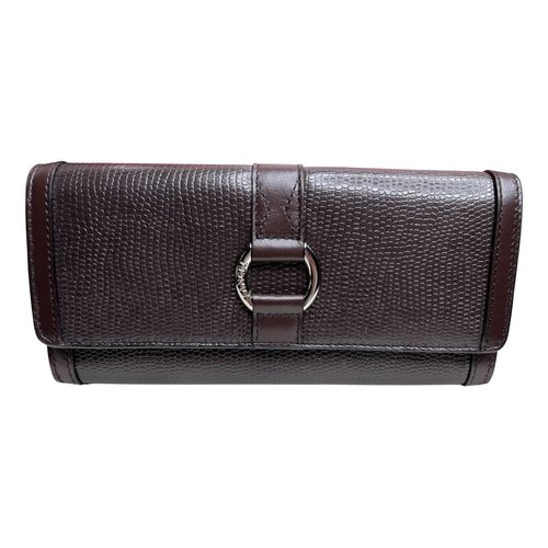 Pre-owned Lancel Leather Wallet In Brown
