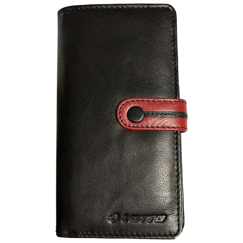 Pre-owned Lotto Leather Wallet In Black