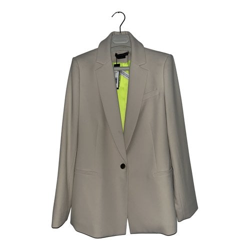 Pre-owned Alice And Olivia Suit Jacket In Beige