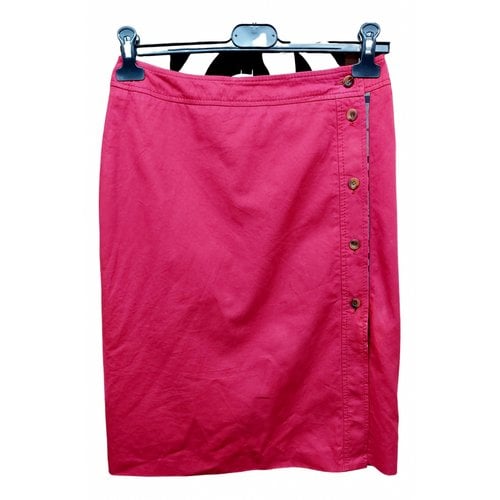 Pre-owned Burberry Skirt In Red