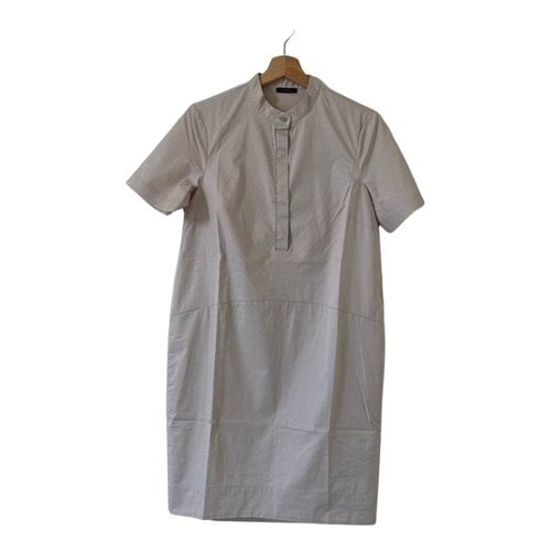Pre-owned Peserico Mid-length Dress In Beige