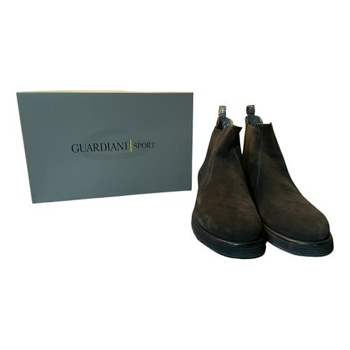 Pre-owned Alberto Guardiani Boots In Brown