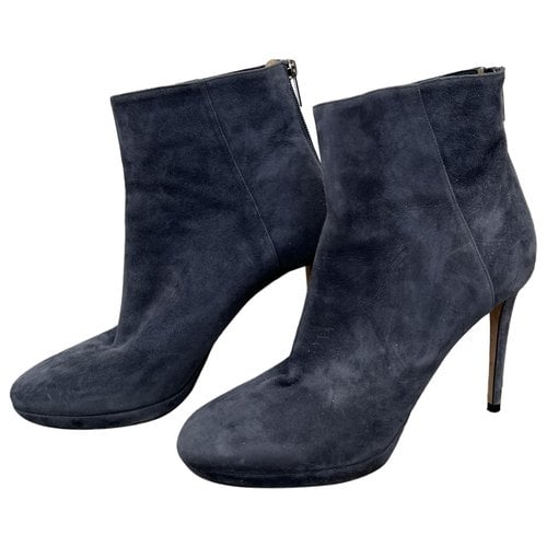 Pre-owned Jimmy Choo Ankle Boots In Blue