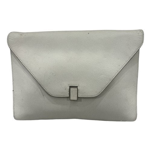 Pre-owned Valextra Leather Handbag In White