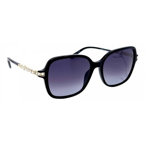 Pre-owned Swarovski Oversized Sunglasses In Black