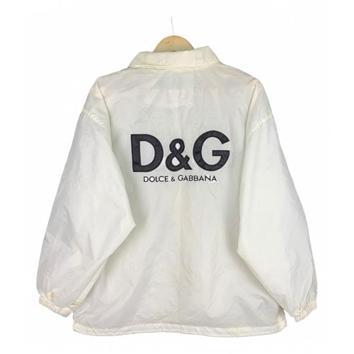 Pre-owned D&g Silk Jacket In White