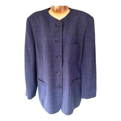 Pre-owned Cerruti 1881 Wool Jacket In Blue