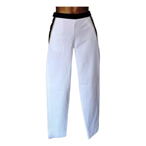 Pre-owned Marina Yachting Chino Pants In White