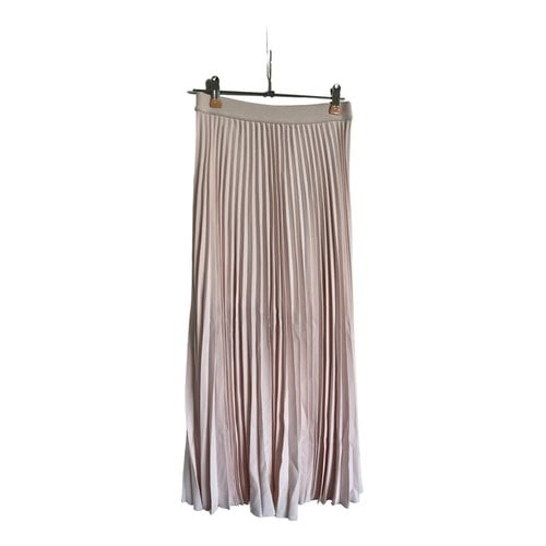 Pre-owned Berenice Maxi Skirt In Pink