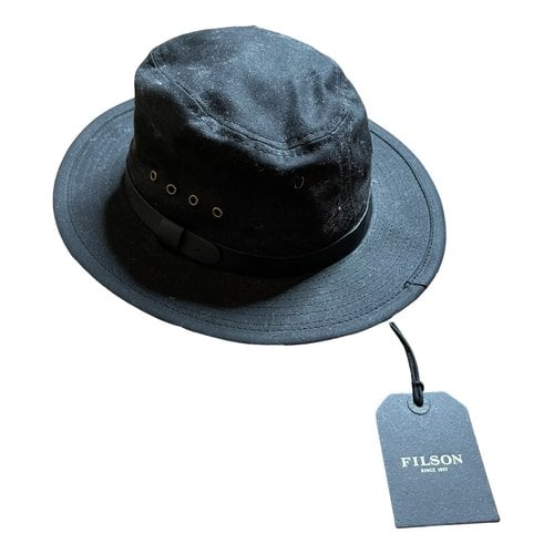 Pre-owned Filson Cloth Hat In Black