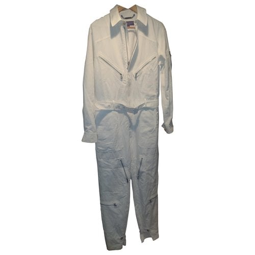 Pre-owned Ralph Lauren Linen Trousers In White