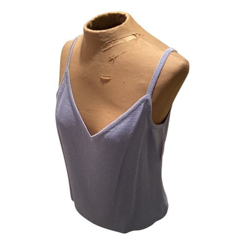 Pre-owned St John Wool Camisole In Blue