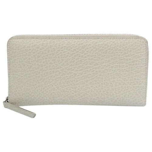 Pre-owned Maison Margiela Leather Wallet In White