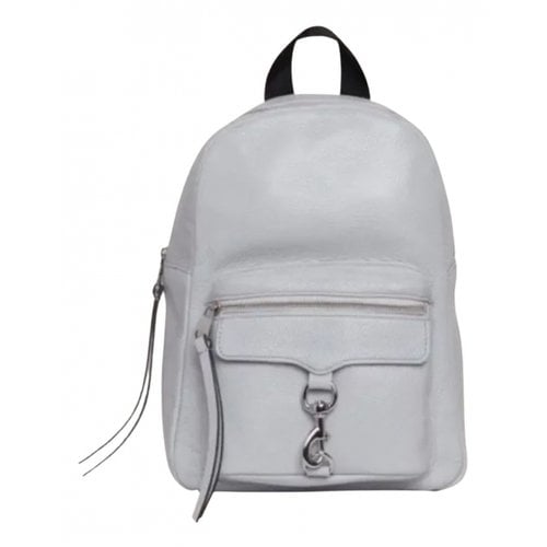 Pre-owned Rebecca Minkoff Leather Backpack In Grey