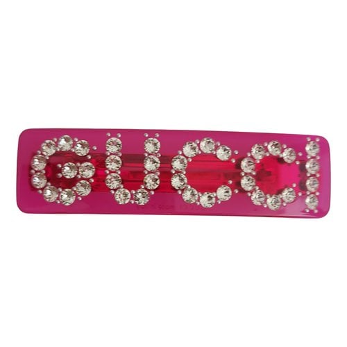Pre-owned Gucci Hair Accessory In Pink