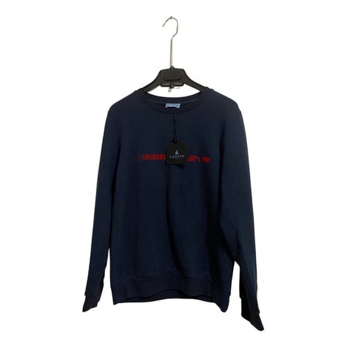 Pre-owned Lanvin Knitwear & Sweatshirt In Navy