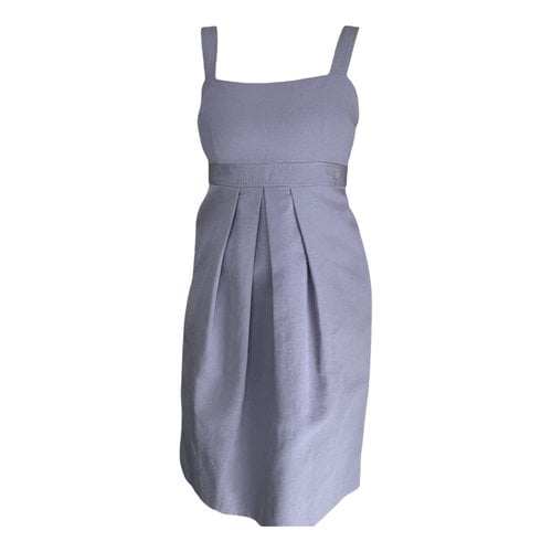 Pre-owned Moschino Cheap And Chic Linen Mid-length Dress In Purple