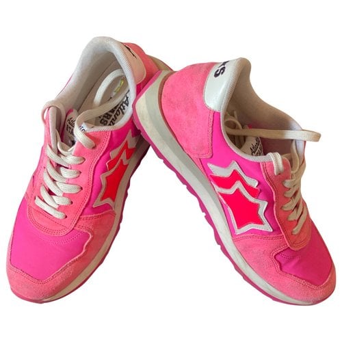 Pre-owned Atlantic Stars Cloth Trainers In Pink