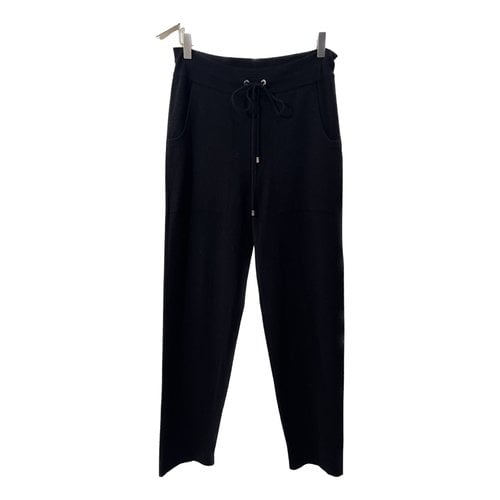 Pre-owned Chanel Cashmere Trousers In Black