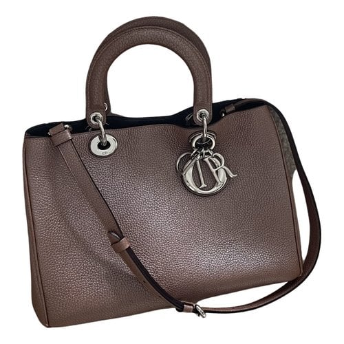 Pre-owned Dior Issimo Leather Handbag In Brown