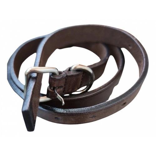 Pre-owned Jil Sander Leather Belt In Brown