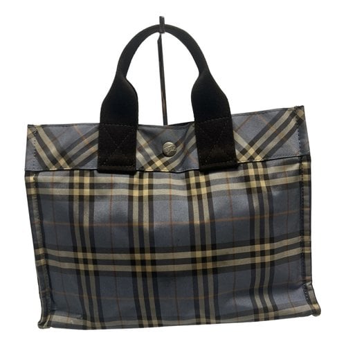 Pre-owned Burberry Cloth Tote In Brown