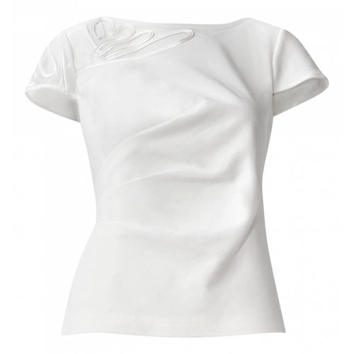 Pre-owned Adrianna Papell Blouse In White