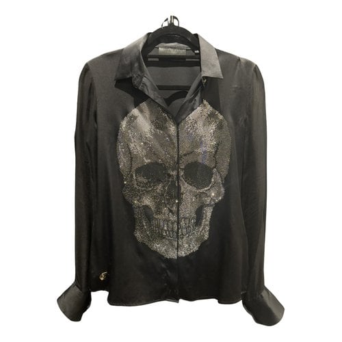 Pre-owned Philipp Plein Silk Shirt In Black