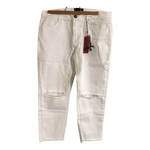 Pre-owned C2h4 Slim Jean In White