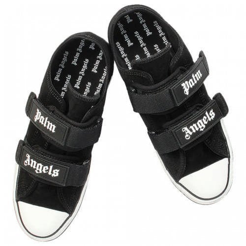 Pre-owned Palm Angels Low Trainers In Black