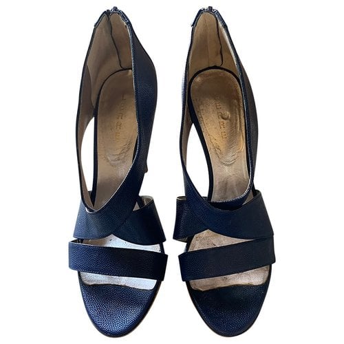 Pre-owned Lerre Leather Sandals In Blue