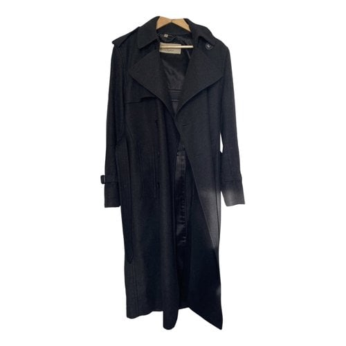 Pre-owned Burberry Cashmere Trench In Anthracite