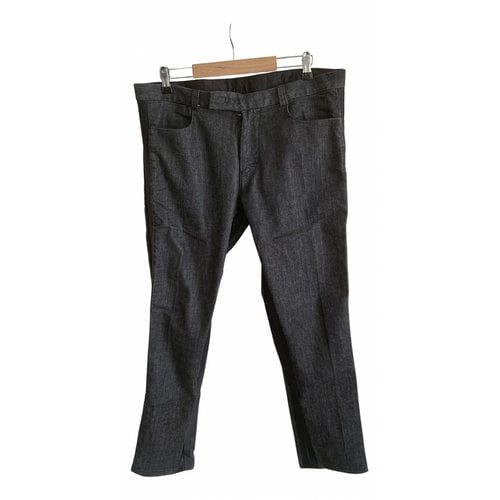 Pre-owned Emporio Armani Straight Jeans In Black