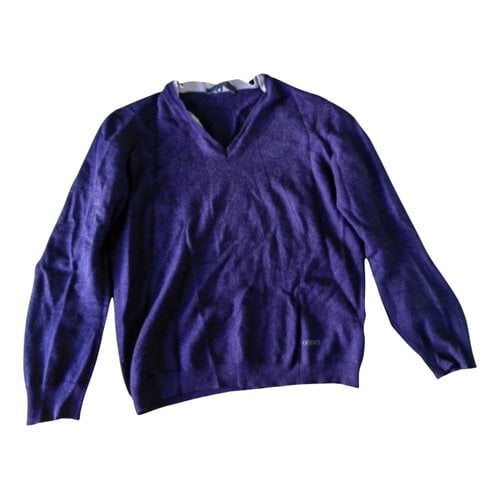 Pre-owned Gucci Wool Sweatshirt In Purple