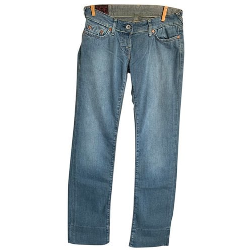 Pre-owned Evisu Bootcut Jeans In Blue