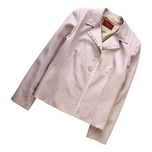 Pre-owned Burberry Wool Jacket In Pink