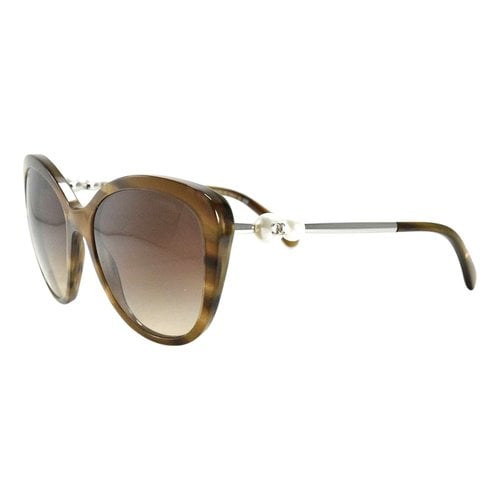 Pre-owned Chanel Sunglasses In Brown