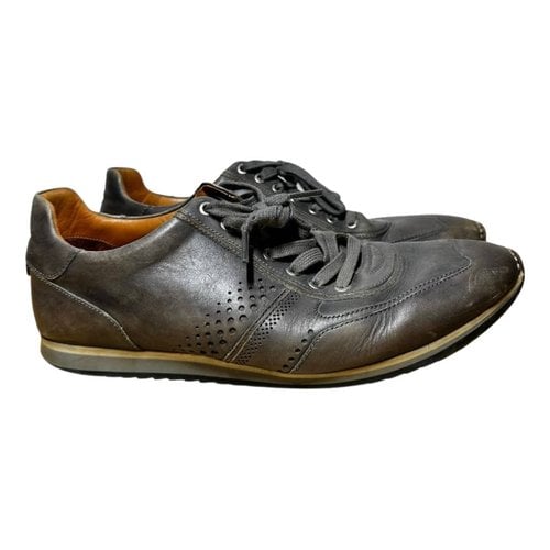 Pre-owned Magnanni Leather Lace Ups In Grey