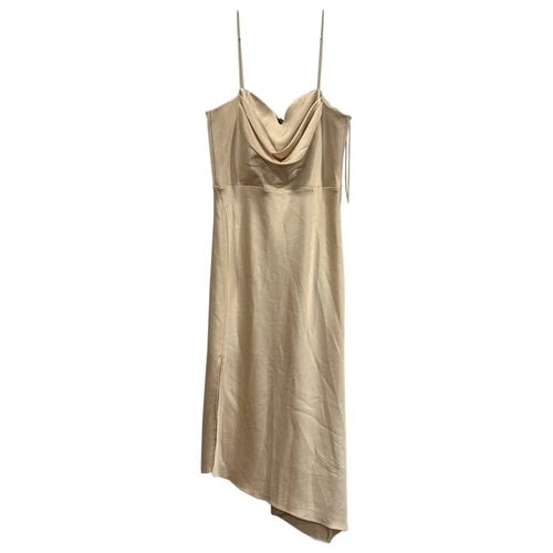 Pre-owned Alice And Olivia Mid-length Dress In Beige