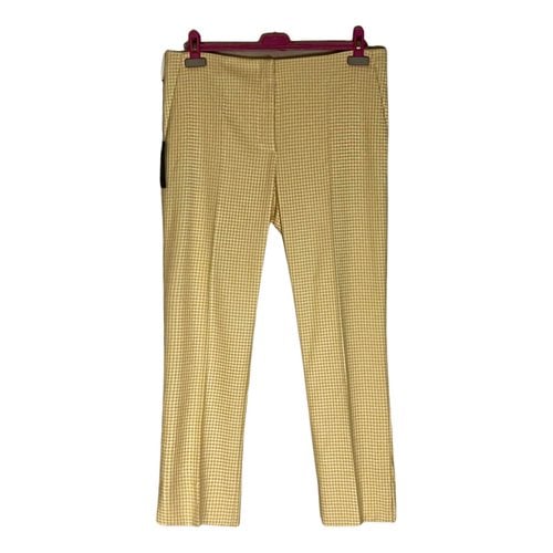 Pre-owned Prada Wool Straight Pants In Multicolour