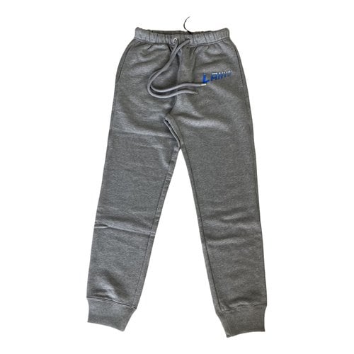 Pre-owned Lanvin Trousers In Grey