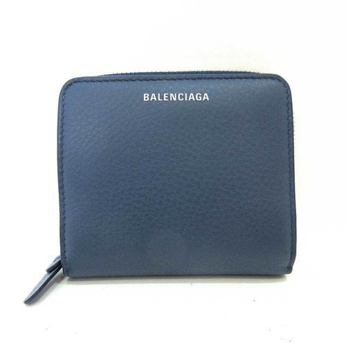 Pre-owned Balenciaga Leather Small Bag In Blue