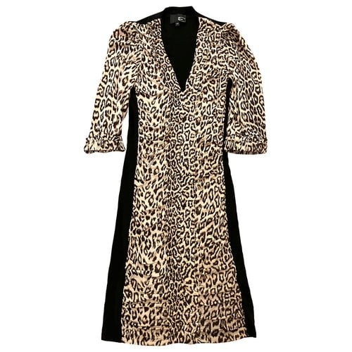 Pre-owned Just Cavalli Mid-length Dress In Beige