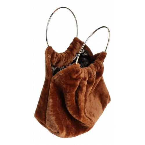 Pre-owned Anita Bilardi Leather Handbag In Camel