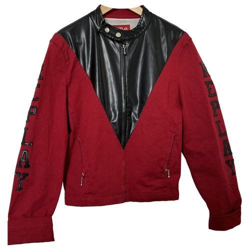 Pre-owned Replay Biker Jacket In Multicolour