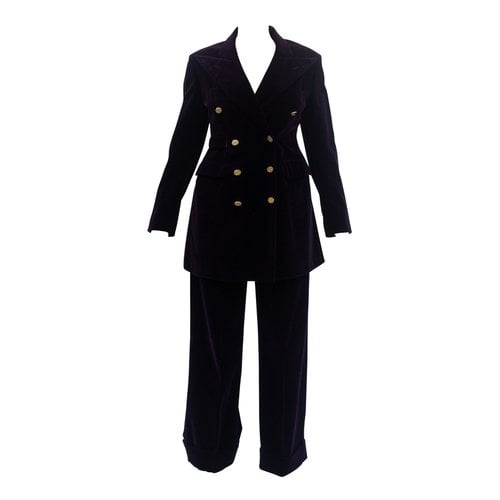 Pre-owned Vivienne Westwood Velvet Suit Jacket In Purple