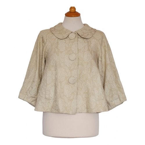 Pre-owned Chloé Linen Jacket In Gold