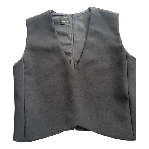 Pre-owned Pinko Vest In Black