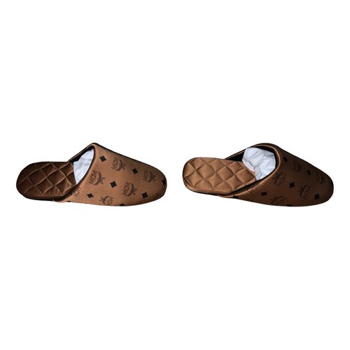 Pre-owned Mcm Cloth Sandals In Brown