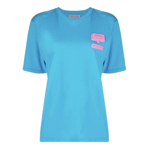 Pre-owned Chiara Ferragni T-shirt In Blue